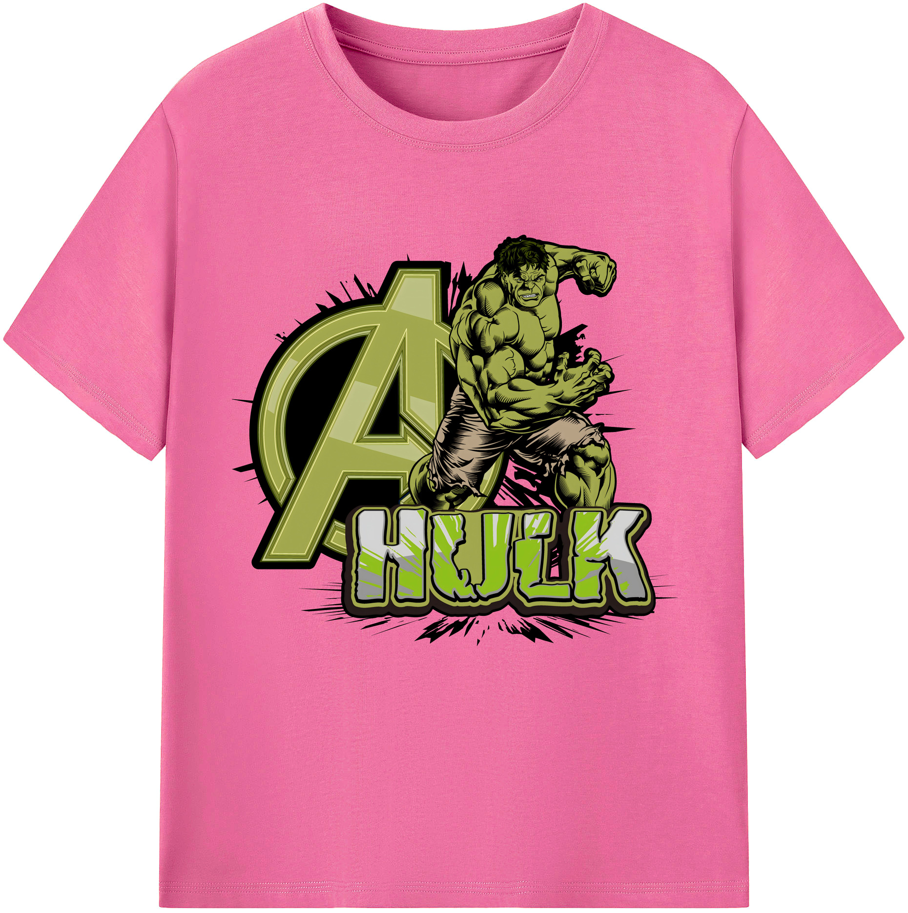 （画像用） アベンジャーズ The Avengers レディースカジュアルプリントTシャツ（綿100％）